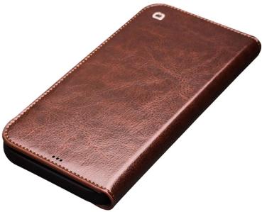 QIALINO - Echtes Leder iPhone 13 Pro Max - Braun