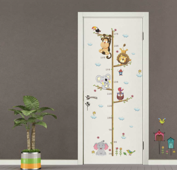 Wandsticker Aufkleber Zoo Tiere