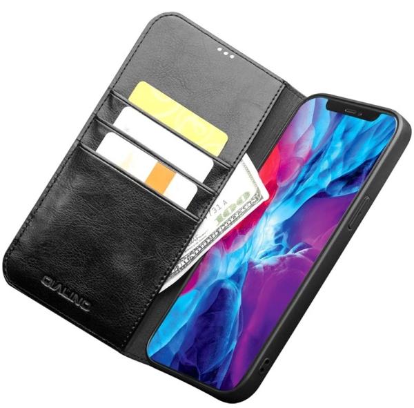 QIALINO - Echtes Leder iPhone 13 Pro Max - Schwarz