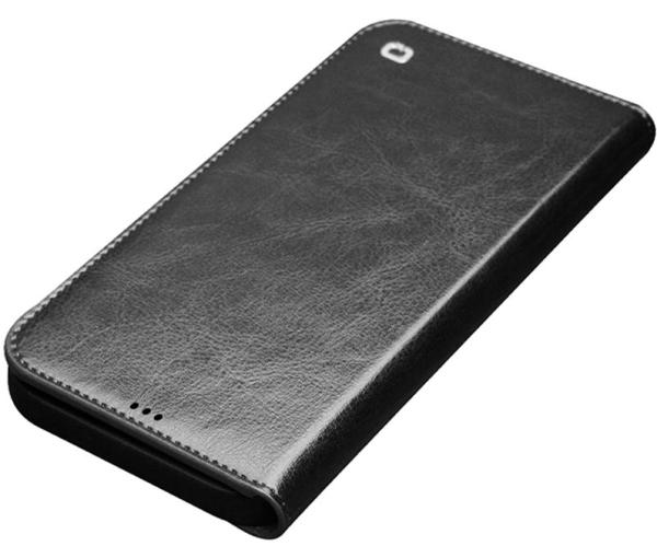QIALINO - Echtes Leder iPhone 13 Pro Max - Schwarz